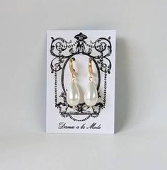 These are the most versatile earrings.  This style has been popular for hundreds of years, from Queen Elizabeth to the Duchess of Cambridge!  These are similar to my super-popular Regency pearl earrings, however these are made with large shell pearls.  Shell pearls are made from the same material as real pearls so they have all the quality and sheen of Pearls without the expense of Pearls of this size!  I was very excited to come across a string of large teardrop shaped shell pearls, and I knew Classic Clip-on Hoop Earrings As Gift, Classic Clip-on Drop Earrings, Classic French Hook Earrings For Gifts, Classic French Hook Earrings As Gift, Classic Pear-shaped Earrings With Lever Back, Classic Single Teardrop Earring As Gift, Classic Hoop Clip-on Earrings For Gift, Pear-shaped Wedding Hoop Earrings, Classic Teardrop Earrings With French Hook For Gift