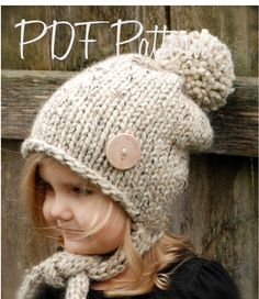 Knitting PATTERNThe Kymmber Slouchy Toddler by Thevelvetacorn Velvet Acorn, Knitting Hat, Super Bulky Yarn, Haken Baby, Super Bulky, Slouchy Hat, Bulky Yarn, Knitting For Kids, Crochet Beanie