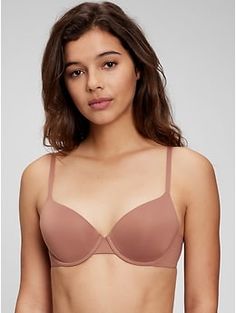 Soft knit.  Adjustable straps.  Semi-demi cut.  #536559 Supportive fit.  For more fit and sizing info, check out our Size Guide. Golden Hair Color, Light Brown Colour, Golden Hair, Brown Colour, Shirt Bra, Indian Wedding Dress, Womens Bras, Knitted Tshirt, T Shirt Bra