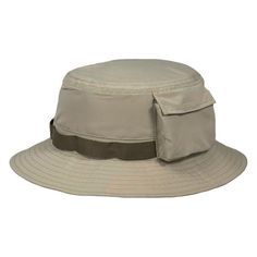 Fishing Hat with Pocket - Stetson® Hats Bucket Hat Stetson Hats STC414-KAKI2 Khaki Medium (22.5") Summer Camping Hat Six-panel, Khaki Six-panel Outdoor Hat, Outdoor Khaki 5-panel Hat, Hats For Small Heads, 5-panel Adjustable Snapback Hat For Camping, Adjustable Bucket Hat With Upf 50+ For Fishing, Trooper Hat, Stetson Hats, Stetson Hat