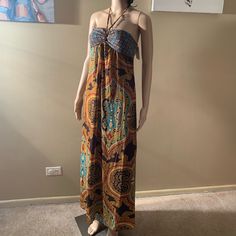 Ruby Rox Size S Boho Maxi Dress Length 56” Ruby Rox, Boho Maxi, Boho Maxi Dress, Orange Brown, Brown Orange, Dress Length, Ruby, Maxi Dress, Womens Dresses