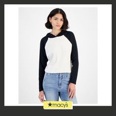 in stock Raglan Knit, Knit Hoodie, White Black, White And Black, Pick Up, In Store, Buy Online, Knitting, Free Shipping