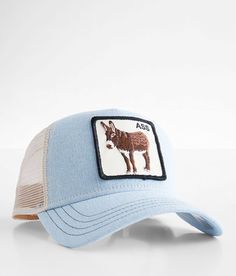 Goorin Bros. Moove Over Trucker Hat - Blue/Cream , Men's Lightblue Embroidered patch denim snapback hat One size fits most. 57% Polyester 43% Cotton. Apparel & Accessories > Clothing Accessories > Hats Patch Denim, Mens Trucker Hat, Goorin Bros, Hat For Men, Men's Hats, Denim Patches, Accessories Clothing, Embroidered Patch, Snapback Hat