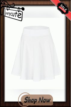 White High Waist A-line Skirt Petticoat, A Line Skirt, A Line Skirts, Womens Bottoms, High Waist, A Line, High Waisted, Skirt, White