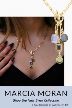 Beautiful 18k gold plated necklace with semi precious stones of amethyst, brown pyrite, green pyrite, and labradorite. Shop now Toggle Necklace, Semi Precious Stones, Dream Jewelry, Gold Plated Necklace, Semiprecious Stones, Precious Stones, Labradorite, Charm Necklace, Semi Precious