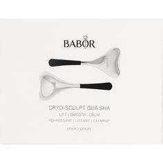 The BABOR CRYO-SCULPT GUA SHA tool combines the benefits of cold therapy and sculpting gua sha to help reduce puffiness firm, and tighten skin's appearance while promoting a radiant, refreshed, and more even complexion.
 
The ergonomic shape of the tool perfectly adapts to the contours of the face and neck. The massage techniques help to promote healthy-looking skin. Due to its immediate cooling effect, it produces a sensation of soothed and balanced skin.  Helps reduce puffiness, firm, and tigh Powder Lipstick, Gua Sha Tools, Collagen Cream, Anti Aging Face, Massage Techniques, Cold Therapy, Cleansing Gel, Gua Sha, Foundation Concealer