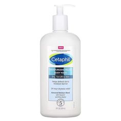 Cetaphil, Moisturizing Relief Body Wash, Dry, Sensitive Skin, 20 fl oz (591 ml) Cetaphil Acne, Facial Skincare, Salicylic Acid Acne, Dry Sensitive Skin, Skincare Brand, Dermatologist Recommended, Birthday Wishlist, Skin Care Moisturizer, Skin Care Acne