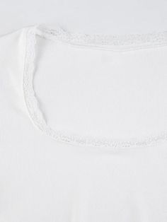 ⚡️Buy Lace Splice U Neck Cropped Long Sleeve Tee White M under $17.00 in Long Sleeves Online. Style: Casual/Street/Vintage/Sweet/Sexy. Fabric Content: Polyester. Fit Type: Slim Fit. Neckline: U Neck. Sleeve Length: Long Sleeve. Versatile Style: This long sleeve tee is a perfect blend of casual, street, vintage, sweet, and sexy styles.. High Quality Fabric: Made of polyester, this tee is durable, lightweight, and comfortable to wear.. Flattering Fit: The slim fit design of this tee is sure to highlight your figure. It is perfect for those who want to show off their curves in a stylish and classy way.. Unique Design: The lace splice design adds a delicate and flirty touch to this tee. The u neck design is also stylish and trendy. The cropped design allows you to show off your flattering wais Cropped Long Sleeve Top, Crop Top Dress, Lace Splicing, Cropped Long Sleeve, Pantalon Cargo, U Neck, Womens Size Chart, Long Sleeve Mini, Jeans Boyfriend