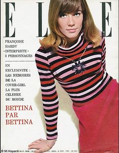 Françoise Hardy - Elle Magazine Istoria Modei, Isabelle Adjani, Vintage Knitwear, French Fashion Designers, Boys Sweaters, Sonia Rykiel, Parisian Chic