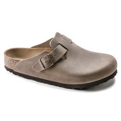 Boston Oiled Leather Tobacco Brown | BIRKENSTOCK Boston Soft Footbed, Birkenstock Clogs, Calf Muscles, Birkenstock Boston, Birkenstock Madrid, Zermatt, Birkenstock Boston Clog, Leather Clogs, Reykjavik