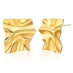 PRICES MAY VARY. Gold Stud Earrings for Women:These gold stud earrings for women are not only sleek and modern, but also versatile and timeless,suitable for both casual and formal wear. Comfortable to Wear:These gold stud earrings are very lightweight, will not weigh your ears down! Comfortable to wear, super easy to wear and take off.Great gold ear jewelry for everyday wear and matching, it catches the light beautifully. Stainless Steel Earrings:Each stud earring is 14K gold plated, ensuring ex Gold Pierced Earrings For Birthday, Cadmium-free Gold Plated Earrings For Gift, Cadmium-free 14k Gold Earrings As Gift, Trendy Gold Earrings, Big Stud Earrings, Gold Rhinestone Earrings, Womens Earrings, Gold Earrings For Women, Womens Earrings Studs