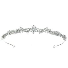 The SAMKY T1036 Tiara is an exquisite choice for any bride seeking to add a touch of timeless elegance to her wedding day ensemble. Intricately designed with dazzling clear rhinestone crystals and finished with a silver rhodium plating, this headband is as resilient as it is beautiful, resistant to tarnish and ready to shine throughout your special day. The tiara's height of 7/8 inch and a 6-inch diameter ensure a perfect fit for most, providing elegance alongside comfort. With secure pin loops Tiara Design, Wedding Party Supplies, Rhinestone Bridal, Wedding Headband, Wedding Tiara, Bridal Tiara, Classic Wedding, Wedding Classic, Clear Rhinestones