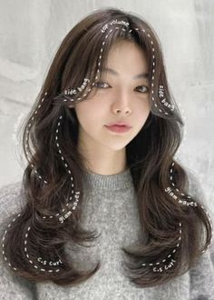 Runway-Inspired Hairstyles for the Fashion-Forward" Cute Curtain Bangs With Layers, Wolf Cuts Long Hair, Wolf Cut On Long Hair, Asian Perm, Dream Haircut, Haircut Summer, Big Wavy Hair, Pretty Hair Cuts, Haircuts For Long Hair With Layers