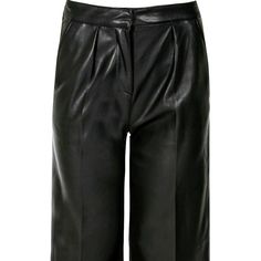 Play Dress Up In Forever Unique’s Vegan Leather Culottes In The Color Black. You Cannot Go Wrong In Black, Chic, Sexy Powerful! Size: 2 (Uk:6) | 8 (Uk:12) Nwt Black Knee-length Bottoms For Night Out, Black Formal Bottoms Of Short Length, Black Pants For Workwear, Short Length, Chic Black Knee-length Pants, Chic Knee-length Black Pants, Leather Culottes, Black Culottes, Unique Pants, Play Dress Up