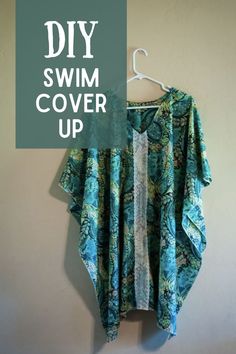 DIY Swim Cover Up | Ideas for Women and Girls Diy Swim Cover Up, Diy Coverup, Diy Beach Cover Up, Beach Dresses Diy, Knit Shirt Pattern, Swimsuit Coverup Pattern, Swimsuit Coverup Ideas, Diy Bathing Suit, Beach Coverup Pattern