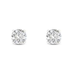 Earrings Diamond Studs, Solitaire Studs, Kay Jewelers, Minimal Jewelry, White Gold Earrings, Baddie Hairstyles, Earring Sale, 2 Carat, Lab Created Diamonds