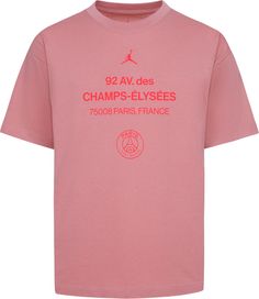 a pink t - shirt with the words champs - elysees on it