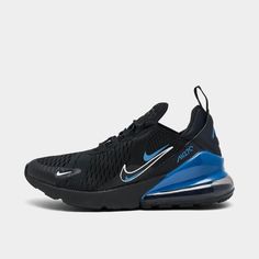 Nike Air Max 270 Gs Multi-Swoosh Size 7y - 8.5w Black Marina Blue Fb8032-001 Brand New In Box Retail $150 Nike Air Max High-top Cushioned Shoes, Nike Dynamic Basketball Shoes With Air Max Cushioning, Black Synthetic Nike Air Max For Jogging, Dynamic Nike Air Max With Cushioning, Nike Air Max Black Running Shoes With Air Cushioning, Nike Air Max With Dynamic Air Max Cushioning, Nike Air Max Shoes For Jogging, Nike Air Max High-top Running Sneakers, Nike Air Max High-top Sports Shoes With Air Cushioning