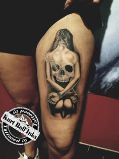 Tattoo Crane, Pin Up Girl Tattoo, Skull Sleeve Tattoos, Gangsta Tattoos, Wicked Tattoos, Scary Tattoos, Neck Tattoo For Guys, Creepy Tattoos