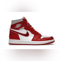 Nwb Jordan 1 Retro High Og Varsity Red -Never Worn -Comes With Box Nike Jordan Shoes In Red With Boost Midsole, Nike Jordan Shoes In Red, Red Nike Jordan Shoes, Nike Jordan Shoes Red Sporty, Classic Red Nike Custom Sneakers, Nike Jordan Shoes Red, Nike High-top University Red Basketball Shoes, Nike Jordan Red Shoes For Streetwear, Classic Red High-top Jordan Shoes