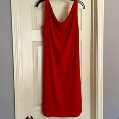 Simple And Timeless, This Elegant A Line Semi Formal Dress Will Take You To Any Spring Or Summer Wedding Or Other Special Occasion. This True Red Dress Is Fully Lined And Has Never Been Worn. Tags Fell Off While I Was Relocating But Otherwise It Is New. Red Sleeveless Mini Dress For Evening, Red Knee-length Mini Dress For Wedding, Red Sleeveless Mini Dress For Wedding, Elegant Red Sleeveless Dress For Night Out, Red Sheath Sleeveless Dress For Evening, Elegant Red Sheath Sleeveless Dress, Red Sleeveless Mini Dress, Light Pink Floral Dress, Light Pink Lace Dress