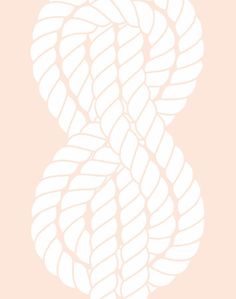 a white knot on a pink background