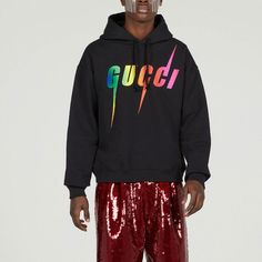 GUCCI Cotton Hoodie with GUCCI Blade print 'Black' 700120-XJFL9-1152 Gucci Cotton Hoodie, Gucci Cotton Hooded Hoodie, Gucci Cotton Hoodie For Streetwear, Gucci Sporty Hooded Hoodie, Gucci Sporty Hoodie, Sporty Gucci Hooded Hoodie, Gucci Cotton Hoodie For Winter, Gucci Cotton Winter Hoodie, Sporty Gucci Hoodie For Fall