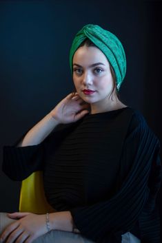 Elevate your style with our handmade emerald green knitted fabric turban, featuring a unique twisted design. Crafted from soft and breathable fine knitted fabric, this turban adds a touch of warmth and sophistication to any outfit. Whether you're a fashion enthusiast or prefer the hijab style, this turban is versatile and comfortable for all-day wear. Its vibrant orange hue makes it a standout piece for any occasion, from casual outings to special events. Explore our Etsy store to discover more Fitted Green Headband Headwrap, Fitted Green Headwrap Headband, Green Fitted Headband Wrap, Green Knitted Scarf One Size, Green Knitted One-size Scarves, Green Casual Headwrap Headband, Casual Green Headband Headwrap, Casual Green Headwrap Headband, Casual Green Headwrap One Size