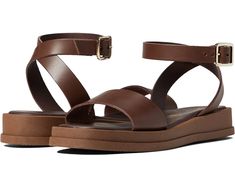 Seychelles Note To Self | Zappos.com Brown Platform Sandals, Italian Leather Sandals, Brown Sandals Heels, Brown Womens Shoes, Womens Slides Sandals, Double Strap Sandals, Leather Strap Sandals, Ankle Sandals, Strappy Sandals Flat