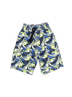 MISH Boys Board Shorts Size: 5 Bottoms - used. 100% POLYESTER, Print | MISH Boys Board Shorts: Blue Print Bottoms - Size 5 Playful Blue Swim Trunks With Elastic Waistband, Playful Blue Bottoms With Built-in Shorts, Playful Blue Pants With Pockets, Green Summer Bottoms For Playtime, Blue Playwear Shorts For Summer, Playtime Bottoms With Pockets And Short Length, Playful Blue Shorts With Elastic Waistband, Blue Shorts For Summer Playwear, Blue Playful Playwear Pants