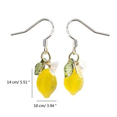 SPECIFICATIONSBrand Name: AngeladyMaterial: RESINHign-concerned Chemical: NoneMetals Type: Iron alloyOrigin: Mainland US(Origin)CN: GuangdongChoice: yessemi_Choice: yes Paper Clip Earrings, Lemon Earrings, Jewelry Ear, Bling Earrings, Fruit Jewelry, Retro Mode, Presents For Friends, Ear Rings, Pretty Earrings