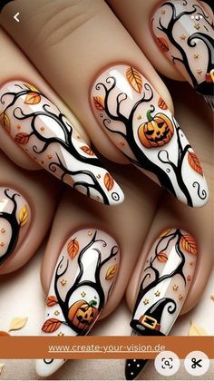 Unghie Nail Art, October Nails, Crazy Nails, Fall Nail Art, Halloween Nail, Neon Nails