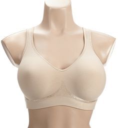 This wireless, soft cup bra features knit-in zones for targeted support and super-soft fabric that flexes to fit you. A special Comfort-U back design is comfortable and helps your straps stay in place. Molded, wireless, unpadded cup has special knit-in support sling along bottom and side for a natural shape and appearance. Cups are lined with same fabric as outer cup and provide a custom fit for each breast - a great solution if you're not quite even. Necklines in both non-lace and lace-trimmed Sports Bra With Micro-elastic Fit And Soft Touch, Sports Bra With Soft Touch And Micro-elastic Fit, Sports Bra With Micro-elastic Soft Touch, Full Coverage Sports Bra With Soft Touch, Best Plus Size Bras, Plus Size Bras, Soft Cup Bra, Plus Size Bra, Cup Bra