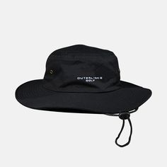 The Outer Links Boonie Hat will remind you that any day spent on the golf course is better than anywhere else, even if the elements outside are hot, windy or rainy - this hat has you covered. Protect yourself from the harmful UV Rays with this must wear hat. OSFM. Oversized brim bucket hat with pull drawstring for those windy days One size fits most Structured to fight the elements NOTE: There is a secret message featured on this hat Casual Bucket Hat With Flat Brim For Outdoor, Casual Flat Brim Bucket Hat For Outdoor, Casual Outdoor Sun Hat With Flat Brim, Casual Adjustable Windproof Bucket Hat, Casual Brimmed Bucket Hat For Outdoor Activities, Casual Wide Brim Sun Hat For Outdoor Activities, Casual Wide Brim Bucket Hat For Outdoor Activities, Black Windproof Hat For Summer, Casual Outdoor Hat With Upf 50+