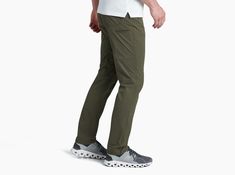 KÜHL’s exclusive REFLEX™ fabric brings its new level of comfort and performance to the SILENCR™ ROGUE Men’s Hiking Pant.  Lightweight, durable, and equipped with plenty of stretch, these water and sun resistant (UPF 50) pants will thrive whether on the trail or in the office. Casual Waterproof 4-way Stretch Bottoms, Waterproof 4-way Stretch Bottoms For Outdoor Activities, Outdoor Pants With Comfort Waistband And 4-way Stretch, Waterproof Casual Pants For Outdoor Work, Casual Waterproof Pants For Outdoor Work, Hiking Pants, Pants For Men, Water Repellent Fabric, The Trail