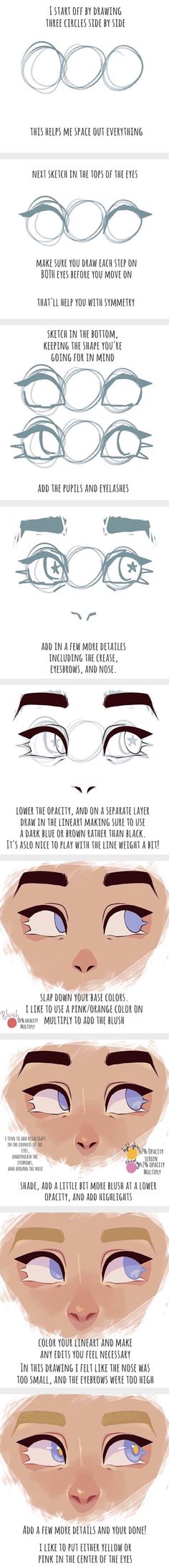 the different types of eyes and how they are used to make them look like they're