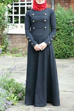 Abaya ~ Pretty style Abaya Noir, Bridal Hijab Styles, Fesyen Islam, Casual Attire For Women, Abaya Style