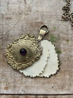 Necklace Amethyst, Chatelaine, Amethyst Jewelry, Purple Stones, Victorian Jewelry, Antique Victorian, Vintage Watches, Locket, Antique Jewelry