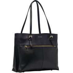 Carry your essentials in chic style with this Champs Gala Collection leather tote bag. Carry your essentials in chic style with this Champs Gala Collection leather tote bag. 11.5"H x 14"W x 6"D Zipper and magnetic snap closure Gold-tone hardware Interior: 2 zip pockets, 1 slip pocket Exterior: 1 zip pocketCONSTRUCTION & CARE Body: leather Lining: polyester Wipe clean Imported Size: One Size. Color: Black. Gender: female. Age Group: adult. Chic Soft Leather Travel Briefcase, Chic Soft Leather Briefcase For Travel, Elegant Leather Laptop Bag With Leather Handles, Chic Business Laptop Bag With Leather Handles, Chic Tote Laptop Bag For Work, Chic Laptop Tote Bag For Work, Soft Leather Tote Briefcase For Work, Chic Laptop Shoulder Bag With Leather Handles, Chic Leather Laptop Bag For Work