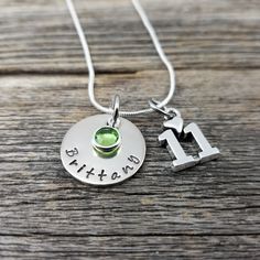 "11th Birthday Necklace, Gift for Girl Turning 11, Personalized Name Necklace with Birthstone, Gift for 11 Year Old, Little Girl Gift, Available in 16\", 18\" or 20\" necklace length. For other year necklaces click below: 10th - https://www.etsy.com/listing/849510629/10th-birthday-necklace-gift-for-girl 11th - https://www.etsy.com/listing/835614640/11th-birthday-necklace-gift-for-girl 12th - https://www.etsy.com/listing/849513451/12th-birthday-necklace-gift-for-girl 13th - https://www.etsy.com/l Nickel-free May Birthstone Necklace For Birthdays, Mother's Day Birthstone Charm Necklaces For Birthday, Adjustable Birthstone Necklace For Birthday And Mother's Day, Mother's Day Birthday Birthstone Charm Necklace, Silver Birthday Necklaces With May Birthstone, Silver Birthstone Necklace For Birthday, Adjustable Nickel-free Birthstone Necklace For Birthday, Silver Necklace For Birthday With May Birthstone, Silver Necklace With May Birthstone For Birthday