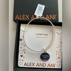 Brand New Never Out Of The Box Still Has The Tags Alex And Ani Silver Godmother Bracelet Mother's Day Birthday Gift Charm Bracelet, Nickel Free Charm Bracelet As Gift, Godmother Bracelet, Rose Gold Bangle Bracelet, Football Bracelet, Silver Sisters, Expandable Bracelet, Rose Gold Bangle, Moms Bracelet