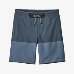 Patagonia Men's Hydrolock Boardshorts - 19" Sporty Nylon Swim Trunks For Surfing, Patagonia Moisture-wicking Summer Bottoms, Nylon Athletic Surfing Shorts, Nylon Athletic Shorts For Surfing, Black 4-way Stretch Swimwear For Surfing, Patagonia Nylon Shorts, Patagonia Sports Shorts For Summer, Patagonia Shorts For Summer Sports, Black Nylon Swim Trunks For Surfing