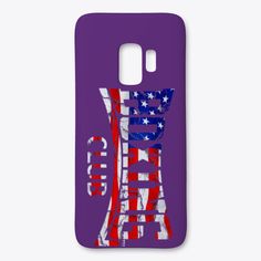 an american flag phone case for the samsung s7, with chinese characters on it