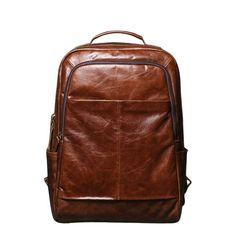 This Vintage backpack is made of genuine Cow leather. Cow leather is characterized by its soft feeling and color effect. Your bag will look like new for a lifetime! It is easy to treat the leather with a soft cloth. Effectively protects the contents of the bag, safe and secure. Furthermore, this leather backpack has a convenient pocket for your smartphone. Your browser does not support our video. Classic Leather Backpack is designed to fulfill all your business needs Whether it is work or travel Video Classic, Vintage Backpacks, Soft Feeling, Business Needs, Color Effect, Men's Backpack, Leather Items, Classic Leather, Black Backpack