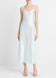 Sleeveless Silk Sleep Slip Dress, Sleeveless Silk Slip Dress For Sleep, Silk Bias Cut Slip Dress For Sleep, Spring Silk Cami Slip Dress, Spring Bias-cut Slip Dress For Sleep, Spring Bias Cut Slip Dress For Sleep, Spring Slip Dress For Sleep With Bias Cut, Chic Sleeveless Slip Dress For Sleep, Silk Cami Slip Dress With Bias Cut