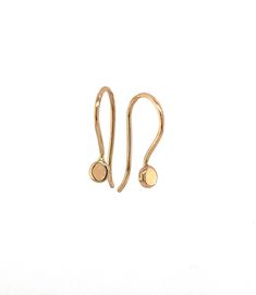 "14k solid gold heat-induced orbs are forged and shaped into 3mm disks then soldered to the end of 14k gold wire which is then fabricated by hand into french hooks. Ultra petite with a total length of 1/2\" from the top of the hook. These are the everyday, go-to earrings you're looking for. Polished to a bright shiny finish and built to last. Hallmarked 14k. Lightweight, easy to wear. Will arrive gift-boxed. My jewelry is handcrafted one piece at a time by me in my Portland, Oregon studio. If I Edgy Silver Earrings, Staple Earrings, Unique Dangle Earrings, Cobalt Blue Earrings, Teal Earrings, Mixed Metal Earrings, Vintage Jewelry Art, Blue Dangle Earrings, Mixed Metal Jewelry