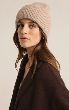 Elevate your cold-weather ensemble with our ultra-soft beanie, crafted from luxurious plush sweater rib fabric with a double fold for an irresistibly cozy feel. Its midweight design not only keeps you warm but also effortlessly adds a stylish flair to any outfit. Perfectly designed to keep you stylish and snug all season long. Z SUPPLY Women's Snow Cap Beanie Hat, Sea Salt Snow Cap, Short Loungewear, Snow Caps, Rib Fabric, Ladies Boutique, Ribbed Fabric, Beanie Hat, Model Photography, Sea Salt