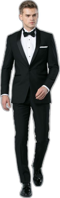 Formal Tuxedo Suit With Pressed Crease, Classic Semi-formal Tuxedo With Hidden Buttons, Classic Semi-formal Tuxedo With Hidden Button Closure, Black Tie Single Button Blazer With Notch Lapel, Single Button Notch Lapel Blazer For Black Tie, Notch Lapel Single Button Blazer For Black Tie, Tailored Notch Lapel Tuxedo With Single Button, Tailored Single Button Tuxedo With Notch Lapel, Slim Fit Tuxedo Suit For Formal Occasions