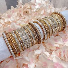 Large stacks of antique gold and crystal luxury bangles with gold and silver Ready to Ship with gift boxing. Gold Jeweled Bangle For Anniversary, Gold Jeweled Bangle For Celebration, Gold Festive Jewelry With Bling, Gold Jeweled Bracelet For Anniversary, Gold Jeweled Cuff Bracelet For Gift, Gold Jeweled Cuff Bracelet For Gifting, Gold Jeweled Cuff Bracelet As Gift, Gold Jeweled Cuff Bracelet Perfect As A Gift, Festive Gold Bling Jewelry