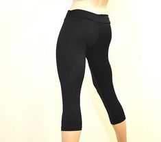 SXY FITNESS Black  Hot Yoga Fitness Capri Pants Item 4458 Black Capri Pants, Plus Size Workout, Womens Sports, Hot Yoga, Yoga Shorts, Look Stylish, Performance Fabric, Matching Top, Wide Waistband